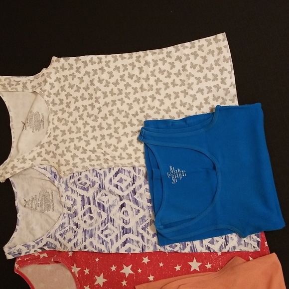 6 Tank Tops- SM/MED FADED GLORY/MIX - Picture 4 of 4